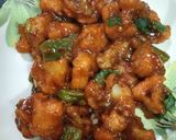A picture of step 8 of Chilli garlic cauliflower.
