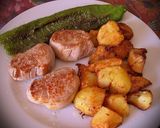 Foto del paso 5 de la receta Solomillo de cerdo a la plancha con pimiento verde