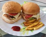 A picture of step 19 of Veg Aloo Tikki Burger.