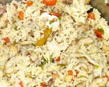 A picture of step 8 of Arroz con pechuga de pollo.