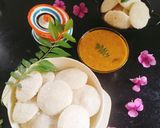 A picture of step 3 of Leftover rice idli 😋❤️.