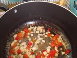 Carre de cerdo a mi estilo con arroz al azafrán