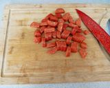 Cukkini krémleves pirított kolbásszal recept fázis 2 fotója