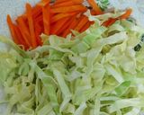 Gambar langkah 1 resipi Sayur campur udang kering (palak semuan).