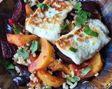 Une image de l'étape 4 de Salade d'ebly aux légumes rôtis et halloumi grillé.