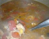 A picture of step 3 of Punjabi yakhni pulao.