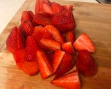 A picture of step 1 of Strawberry & Raspberry Jam.