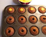 Mézeskalács muffin (narancsos töltelékkel, csokikrémmel) recept fázis 4 fotója