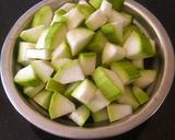 A picture of step 1 of Bottle Gourd Rolls.