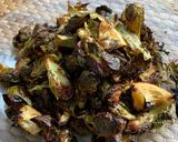 A picture of step 4 of Sweet and’ Spicy Crispy Brussel Sprouts.