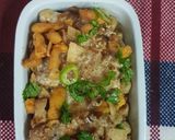 A picture of step 6 of Mix plate Chaat.