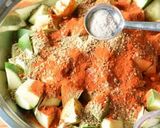A picture of step 6 of Punjab Raw mango pickle.
