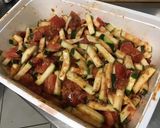 Une image de l'étape 5 de Tomates et courgettes sauce mozzarella sautées à la plancha.