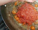 A picture of step 8 of My Tomato Hot Peppered Steak Mince meal with Veg😀.