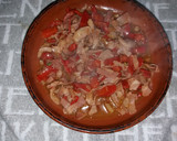 Foto del paso 5 de la receta: Lacón con pimiento rojo y ajos
