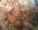A picture of step 4 of Prawn Biryani 🦐🦐.