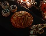 A picture of step 16 of Halloween themed Chocolate cake (pops).