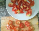 รูปขั้นตอนการทำที่ 2 ของ มะเขือเทศผัดไข่ 🍅 สไตล์เกาหลี