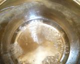 A picture of step 1 of Valentine style milk candy.