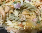Foto del paso 2 de la receta: Tortilla con pastas, jamón y queso