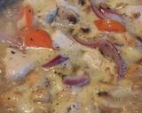 A picture of step 3 of Mandys deconstructed chicken pot pie.