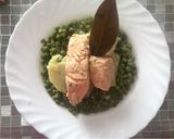Foto del passaggio 3 della ricetta Trancio di Salmone Light su Letto di Piselli e Patate