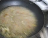 A picture of step 1 of Egg drop soup.
