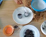 A picture of step 3 of Creamy Oreo shots.
