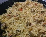 सोयाबीन तवा पुलाव (Soyabean tawa pulao recipe in Hindi) रेसिपी चरण 3 फोटो