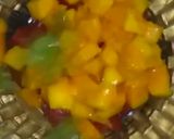 A picture of step 2 of Fruity salsa.