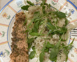 Foto del paso 4 de la receta: Menú comida sana: salmón, arroz y rúcula