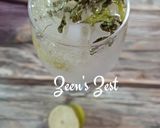 A picture of step 2 of Kaji Nemu Mocktail.