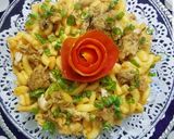 A picture of step 3 of Chicken Tikka macroni.