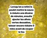 Une image de l'étape 8 de Poulet aux olives et citron confit à la sauce Marocaine!.