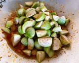 ผัดเผ็ดมะเขืออ่อนหมูเด้ง วิธีทำสูตร 5 รูป