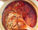 A picture of step 6 of Mushroom peas masala.