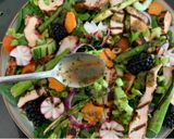 A picture of step 3 of Spring time salad with harissa chicken.