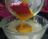 A picture of step 3 of Eggless mango mousse without gelatin/agar-agar.