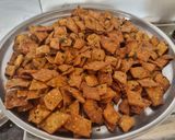 A picture of step 3 of Methi na shakkarpara.