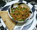 A picture of step 2 of Baingan Bharta.