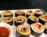 A picture of step 6 of Foxtail Millet Veg. Sushi Rolls - Fusion style.