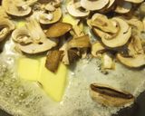 A picture of step 1 of Mushrooms and Swiss Eggs.