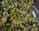 A picture of step 2 of Amritsari kulcha with mutton mince without oil.
