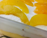 Foto del paso 5 de la receta: POSTRE DE VAINILLA CON 🍑DURAZNOS🍑 CREMA CHANTILLY Y VAINILLAS 🤩😋😋🤩🍑