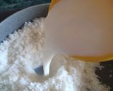 A picture of step 3 of Coconut milk barfi.