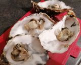 Une image de l'étape 1 de Tartare d'huîtres et Coquilles st Jacques a la Grenade.