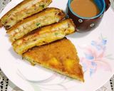 A picture of step 4 of Crispy Bread Pakoda.
