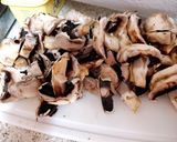 A picture of step 1 of My Sizzling Steak, Garlic Mushrooms & Onions. 😋.