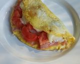 Foto del paso 6 de la receta: Omelette de jamón, queso y tomate
