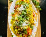 A picture of step 9 of Karnataka Special Cabbage, Peas, and Carrots Pallya.